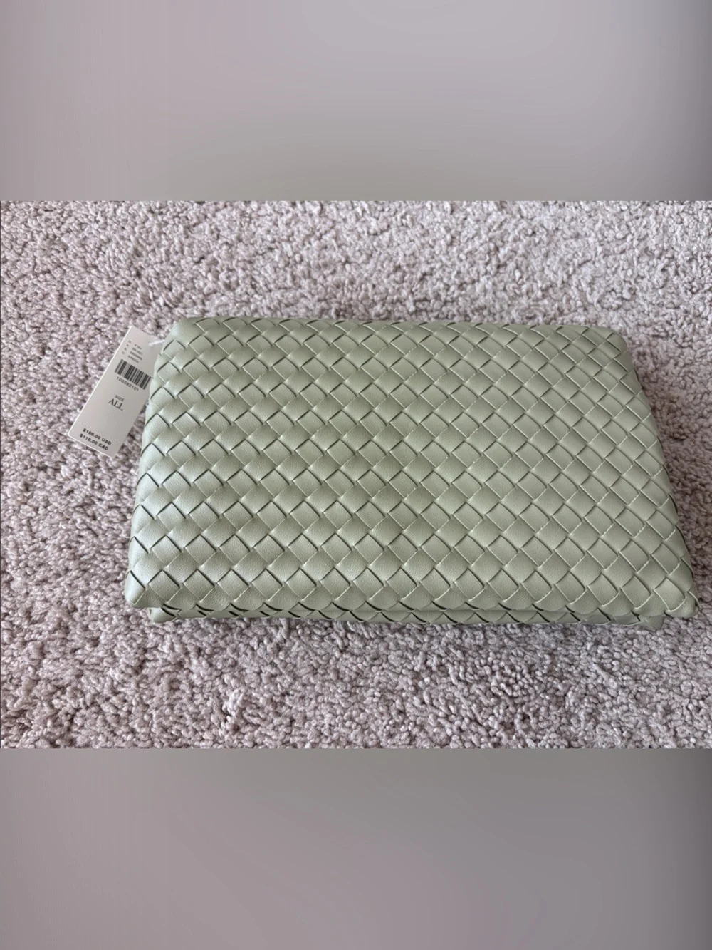 Anthropologie Foldover Woven Clutch
